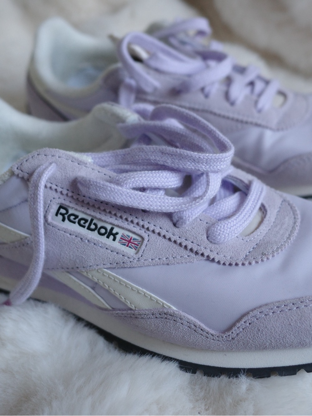 Reebok Women's Lilac Lace-Up Sneakers